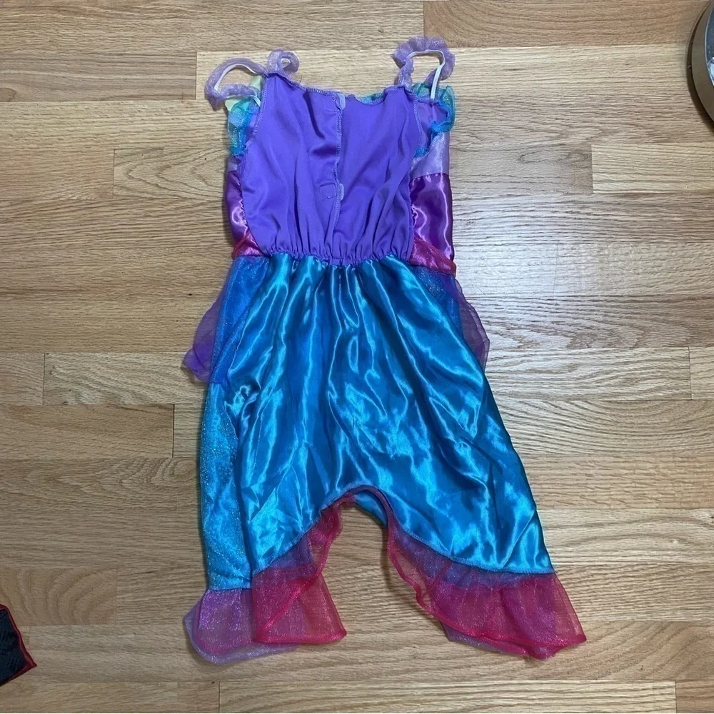 Disney Ariel Little Mermaid Dress Sz 4-6X Costume Kids Play Dress Up Blue Pink